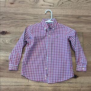 Vineyard Vines Boys 3T Red Checkered Shirt